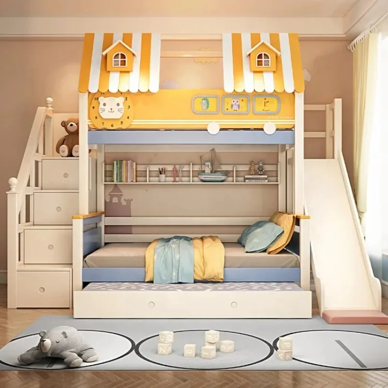 Furniture Wood Loft Kids room  - Bunk Bed With Stairs And Slide recension och pris