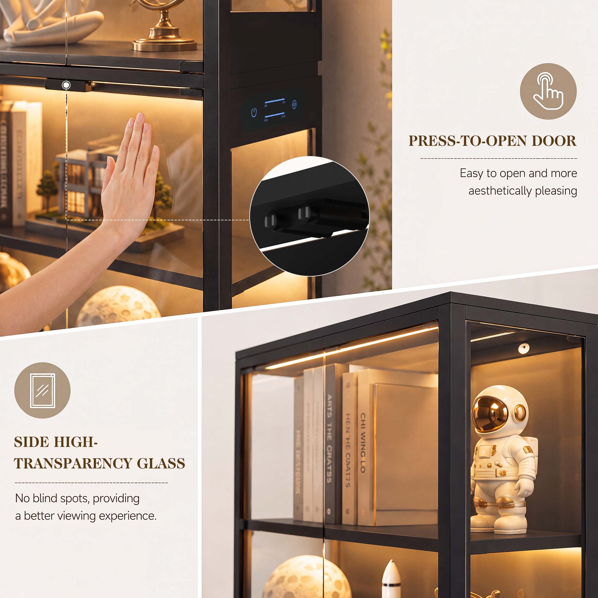 TCGBKAF 5‑Tier Display Cabinet - Storage recension och pris