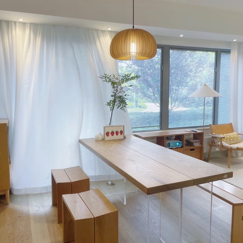 Nordic Solid Wood Acrylic Floa - Bedroom Furniture recension och pris
