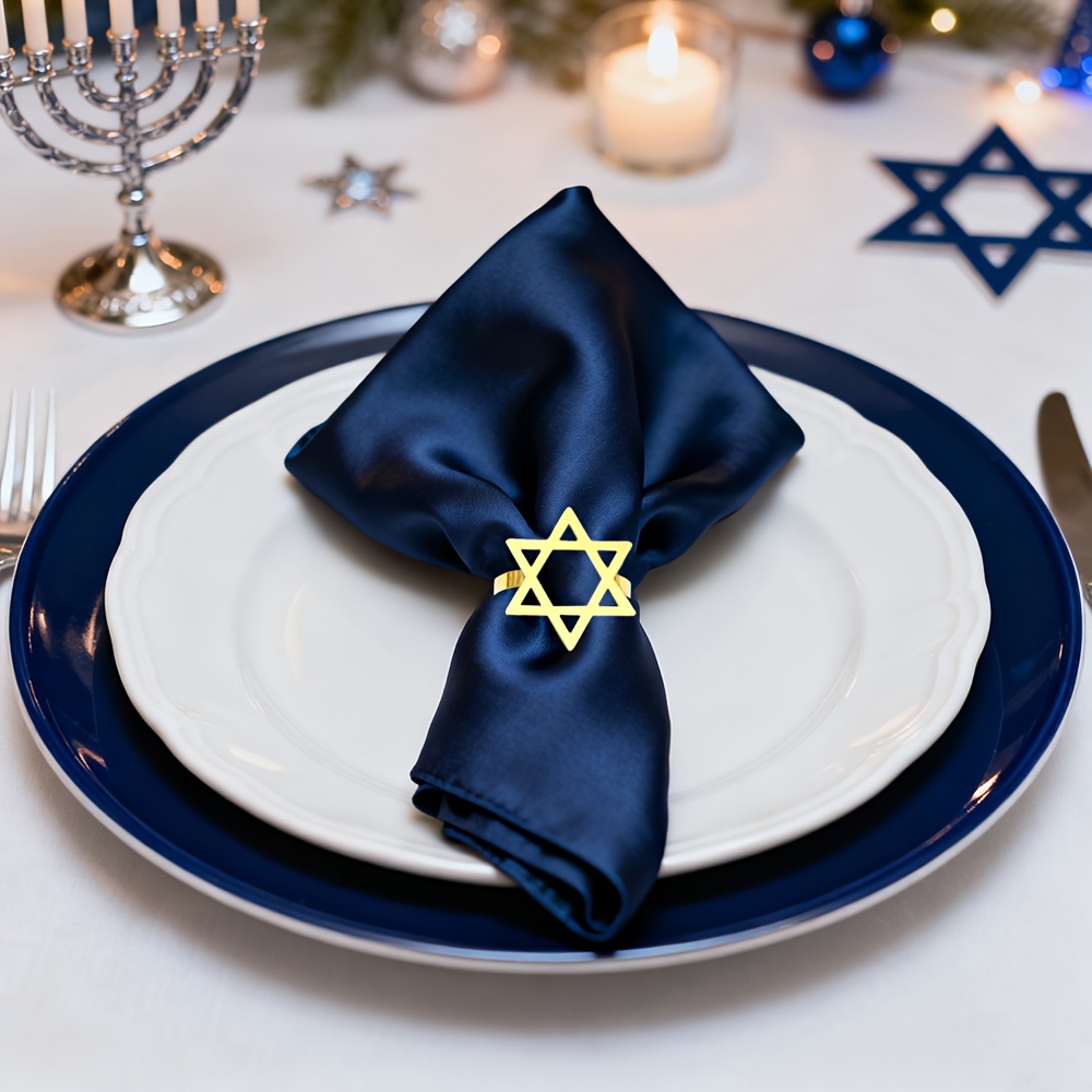 6Pcs Hanukkah Menorah Napkin R - Tables recension och pris