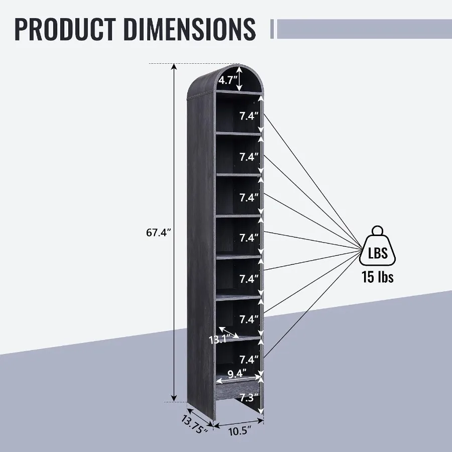 67 Tall Arched Bathroom Storag - Storage recension och pris