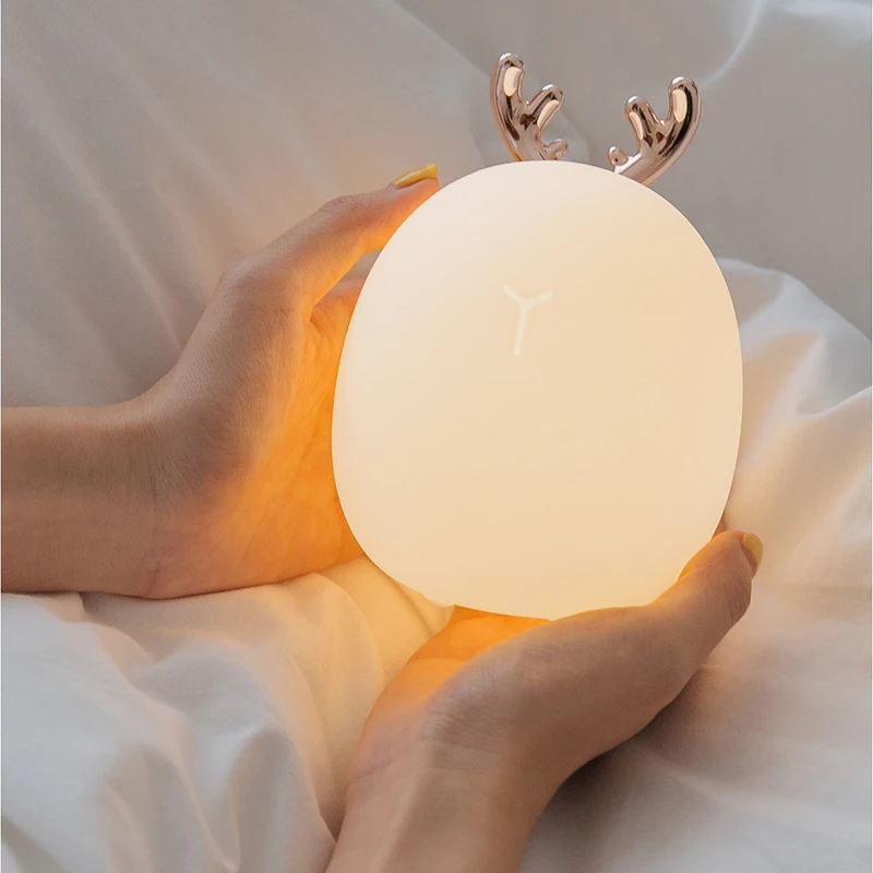 Led Carton Deer Rabbit Silicon - Floating Nightstand With Led Light recension och pris
