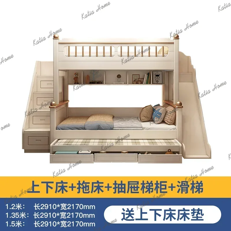 135x190cm Wood Mattress Bunk B - King Size Bed Frame With Storage Drawers recension och pris