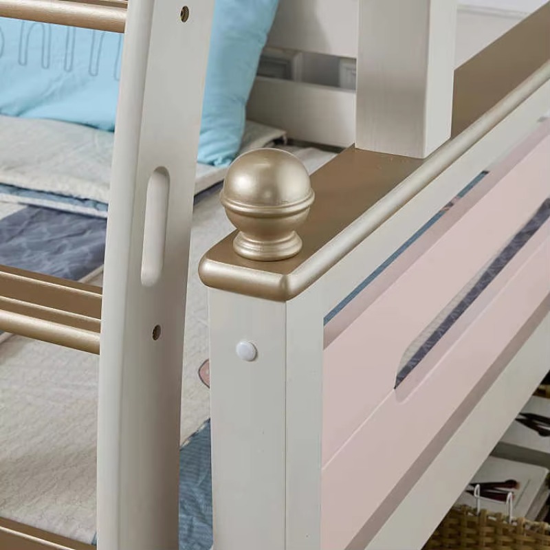 Modern Simple Solid Wood Multi - Bunk Bed With Stairs And Slide recension och pris