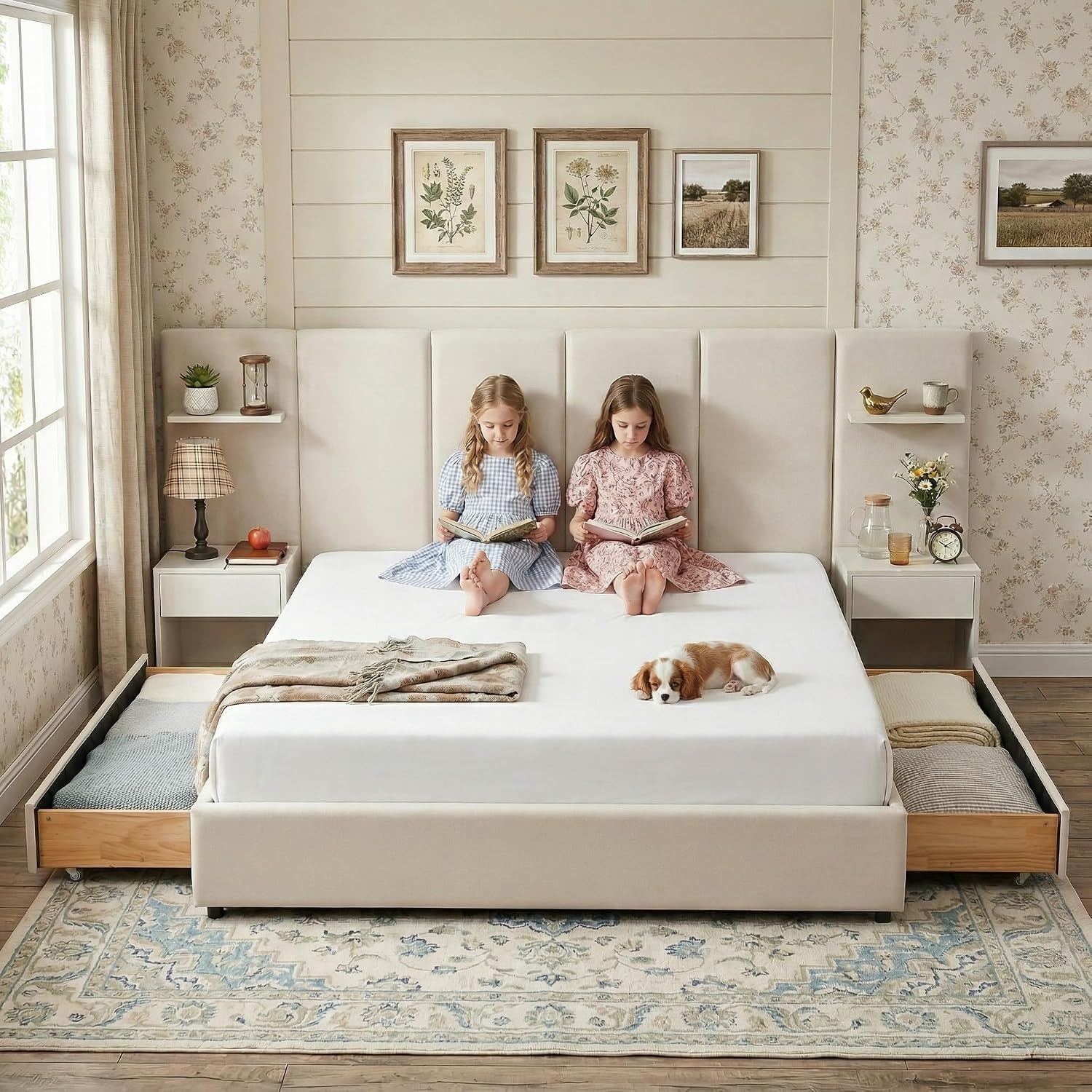 King Size Bed Frame with Stora - King Size Bed Frame With Storage Drawers recension och pris