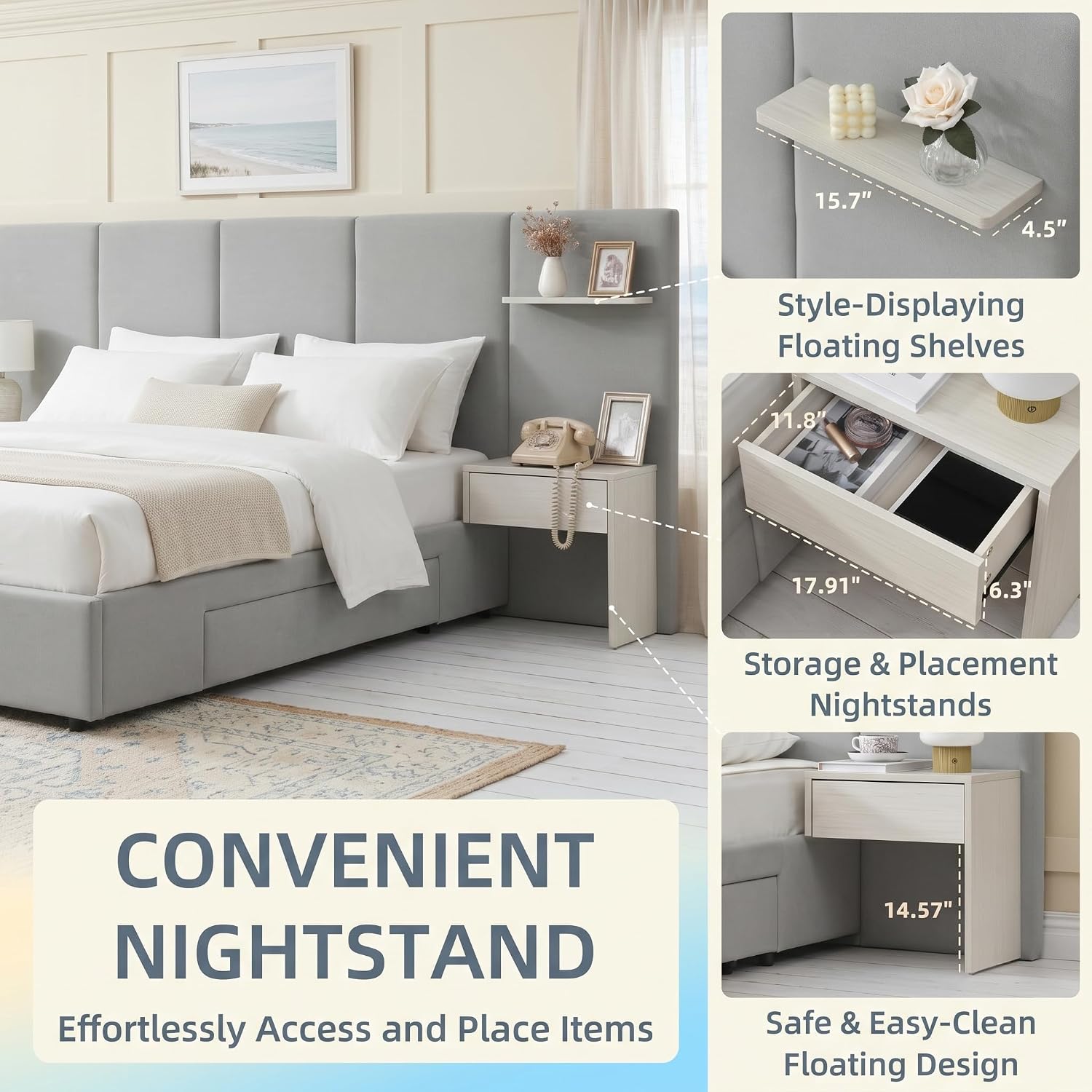 King Size Bed Frame with Stora - King Size Bed Frame With Storage Drawers recension och pris