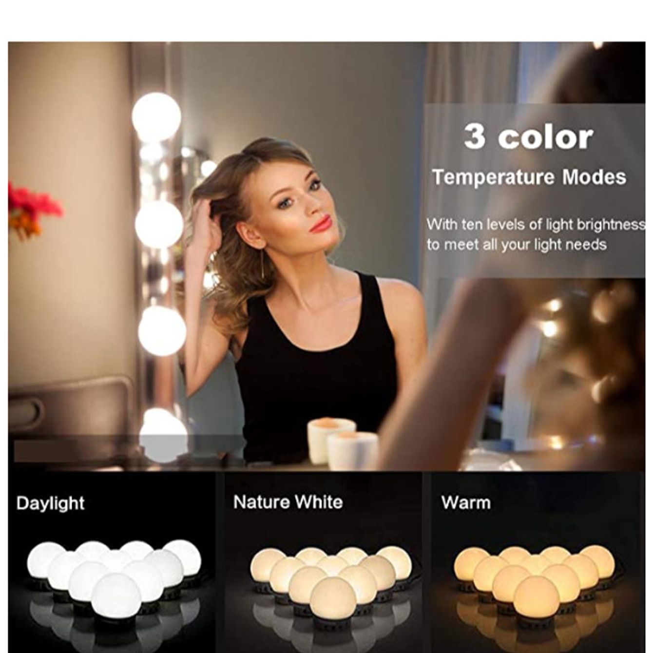 LED Makeup Mirror Light Bulbs  - Dressing Table Vanity With Lighted Mirror recension och pris