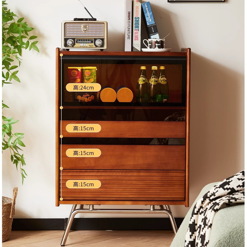 Solid wood chest Nordic, retro - Storage recension och pris