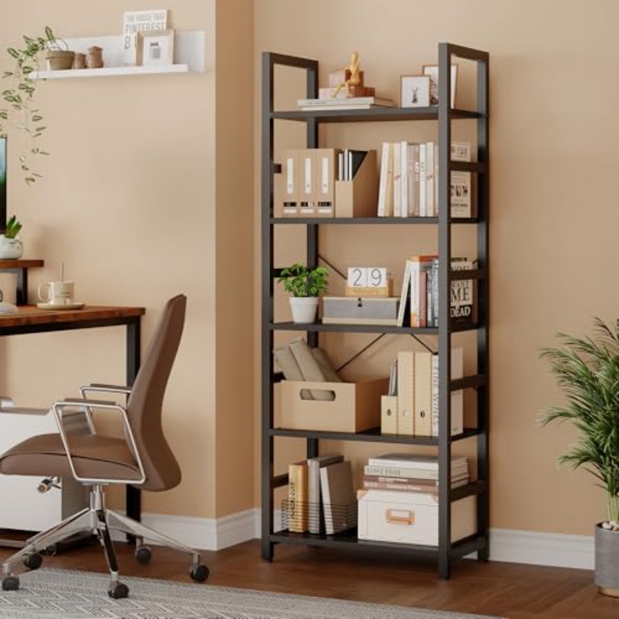 5-Tier Bookshelf, Modern Tall  - Storage recension och pris