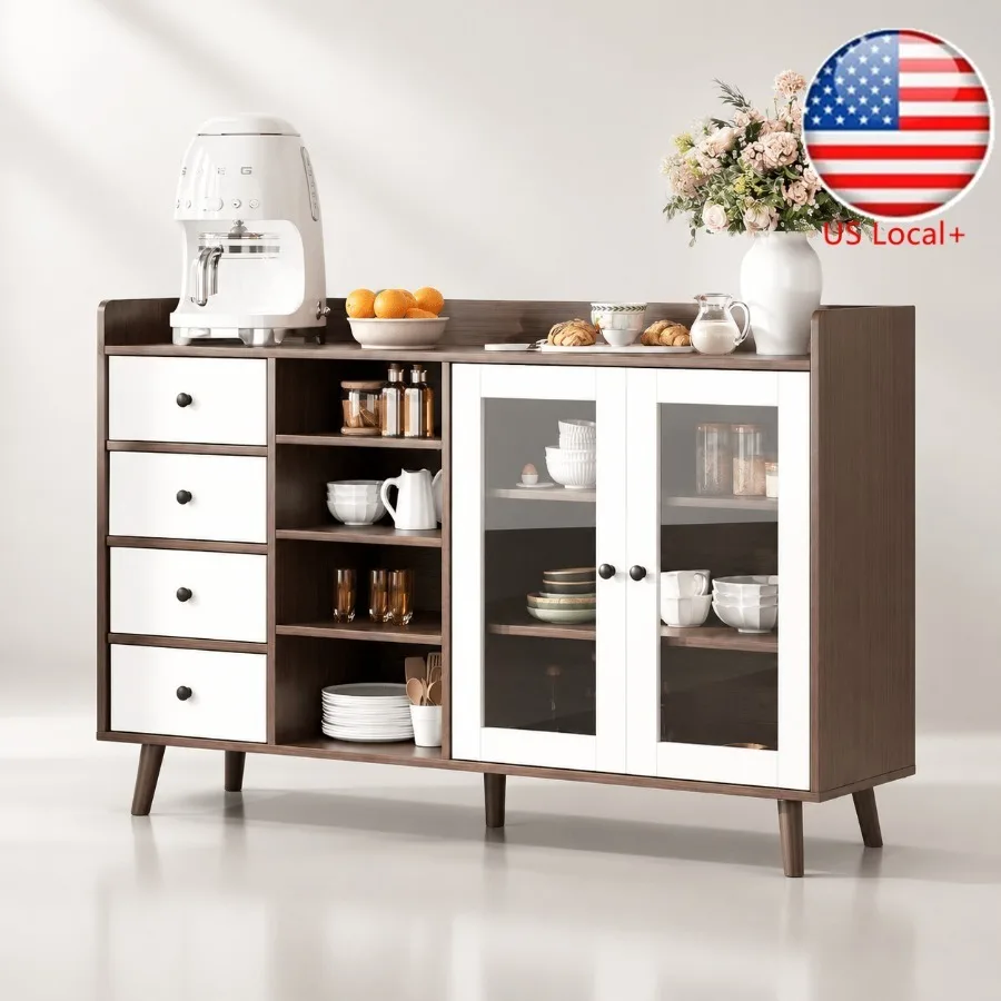 55 Glass Door Sideboard for Li - Storage recension och pris