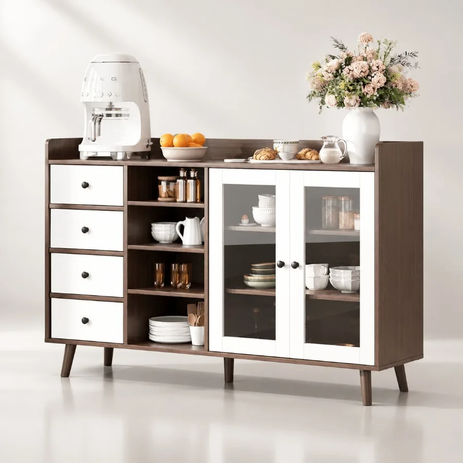 55 Glass Door Sideboard for Li - Storage recension och pris