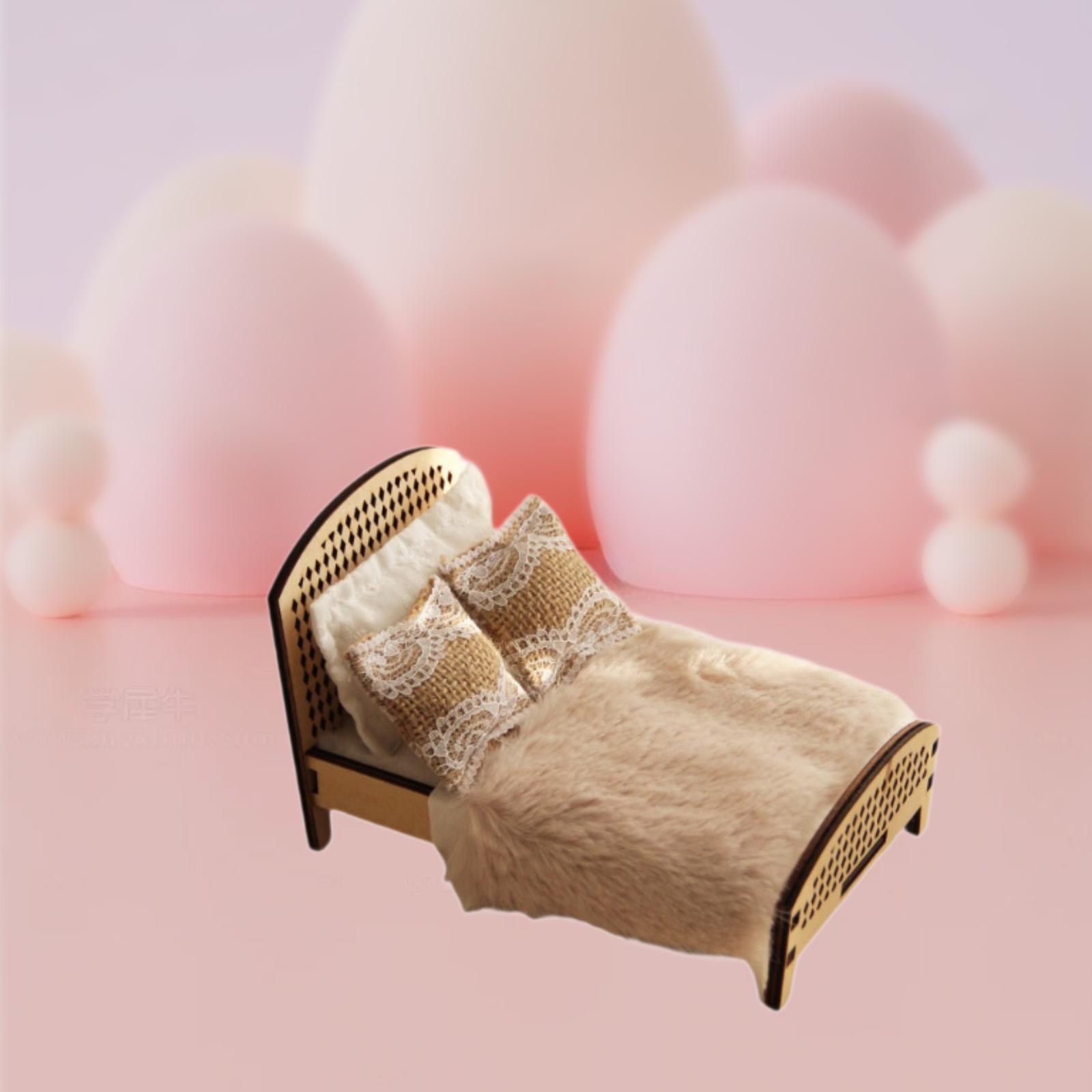 1:12 Scale Dollhouse Double Be - Bedroom Furniture recension och pris