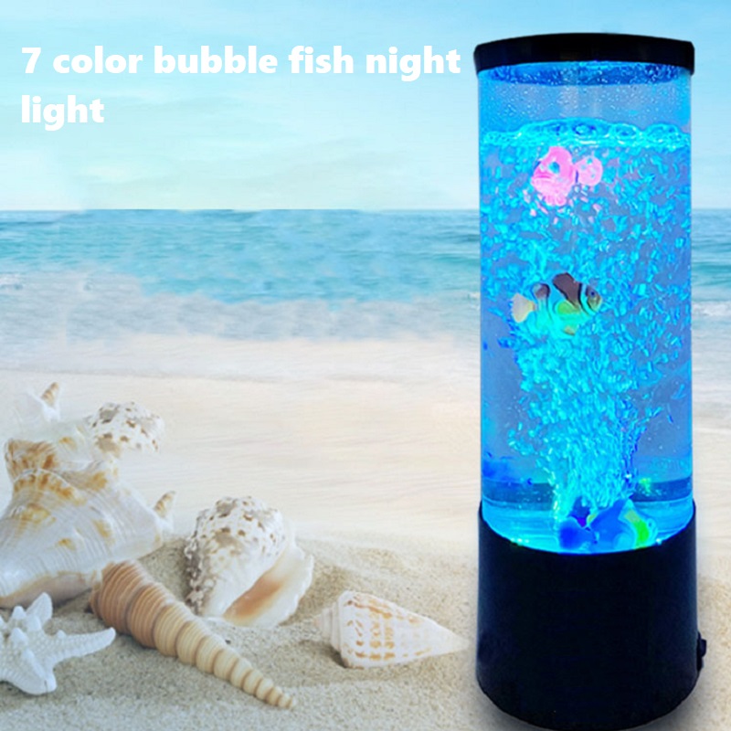 LED Fish Lamp Ambient Night Li - Floating Nightstand With Led Light recension och pris