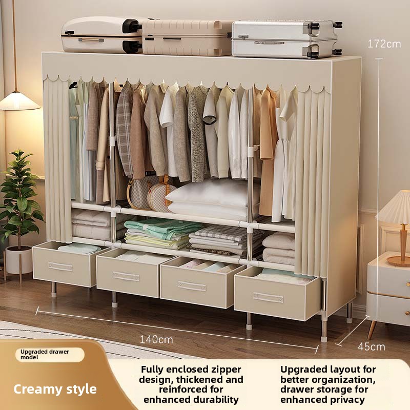 Portable Closet with Cover Fol - Wardrobe Closet Portable Fabric Cover recension och pris