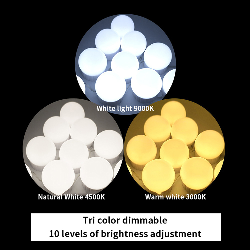 〔YY32〕LED Detachable Bulbs Mak - Dressing Table Vanity With Lighted Mirror recension och pris