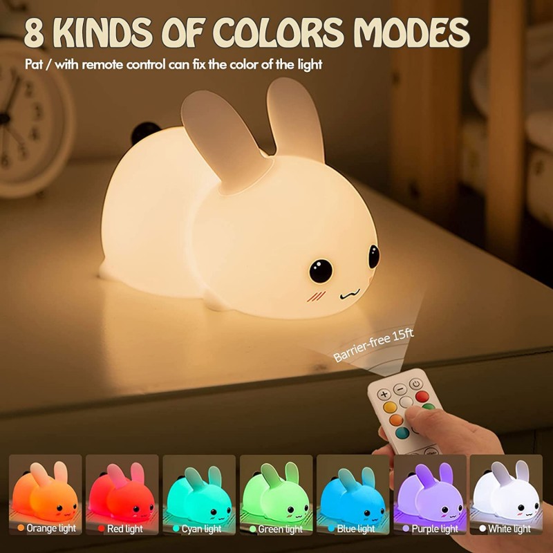 LED Rabbit Night Light Remote  - Floating Nightstand With Led Light recension och pris