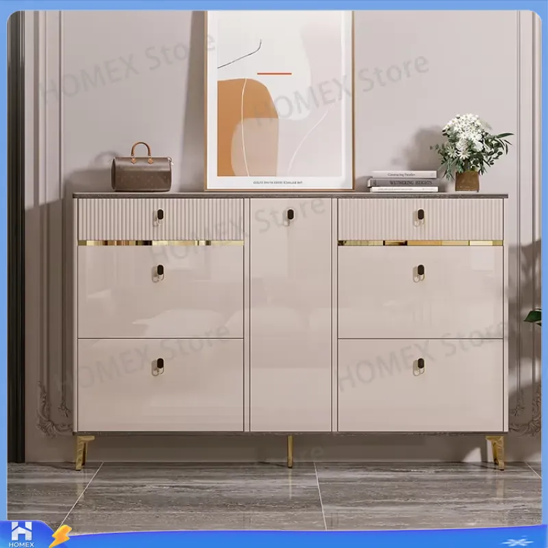 Waterproof Shoe Cabinet with S - Shoe Rack Cabinet Narrow Entryway recension och pris