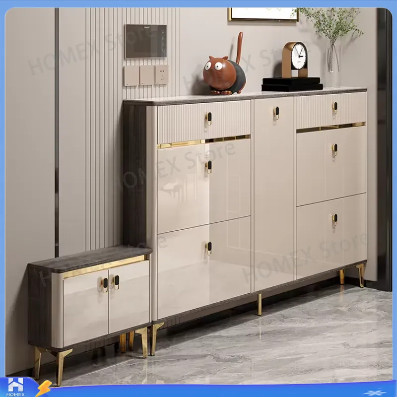 Waterproof Shoe Cabinet with S - Shoe Rack Cabinet Narrow Entryway recension och pris