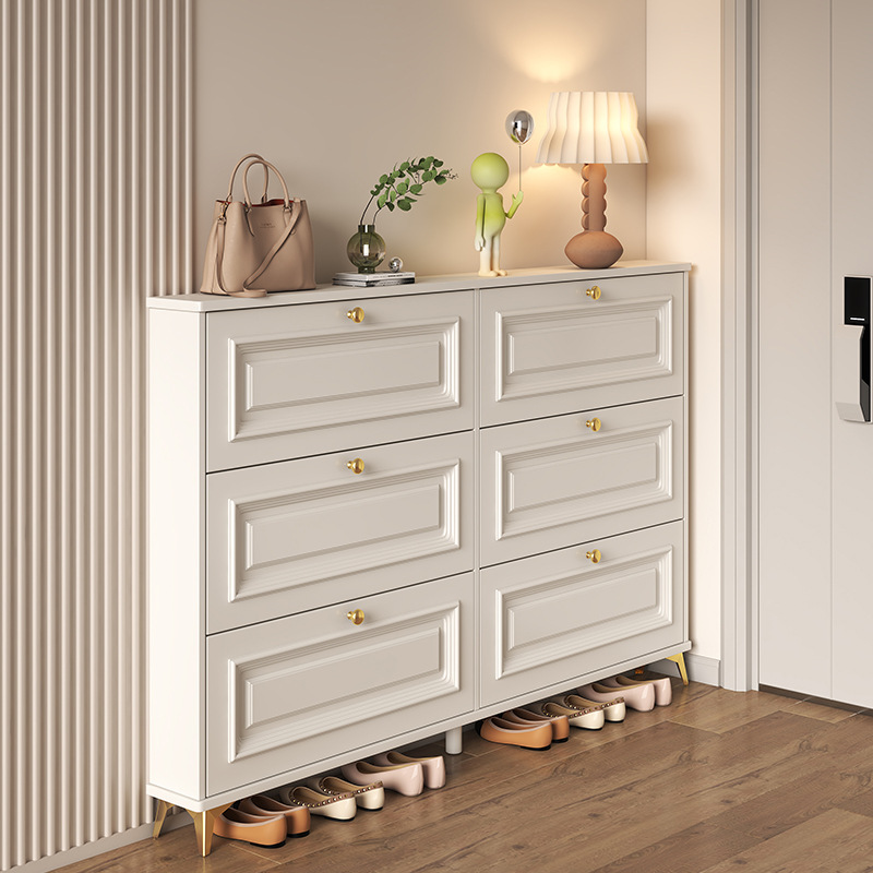 French Entryway Shoe Cabinet - - Shoe Rack Cabinet Narrow Entryway recension och pris