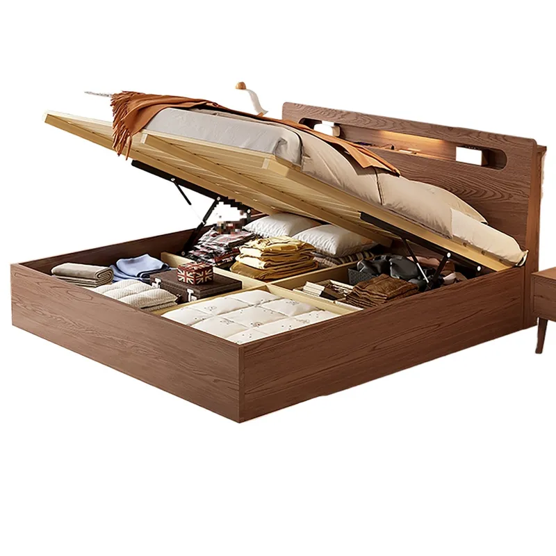 Modern Solid Wood Hydraulic St - Gas Lift Storage Bed Hydraulic recension och pris