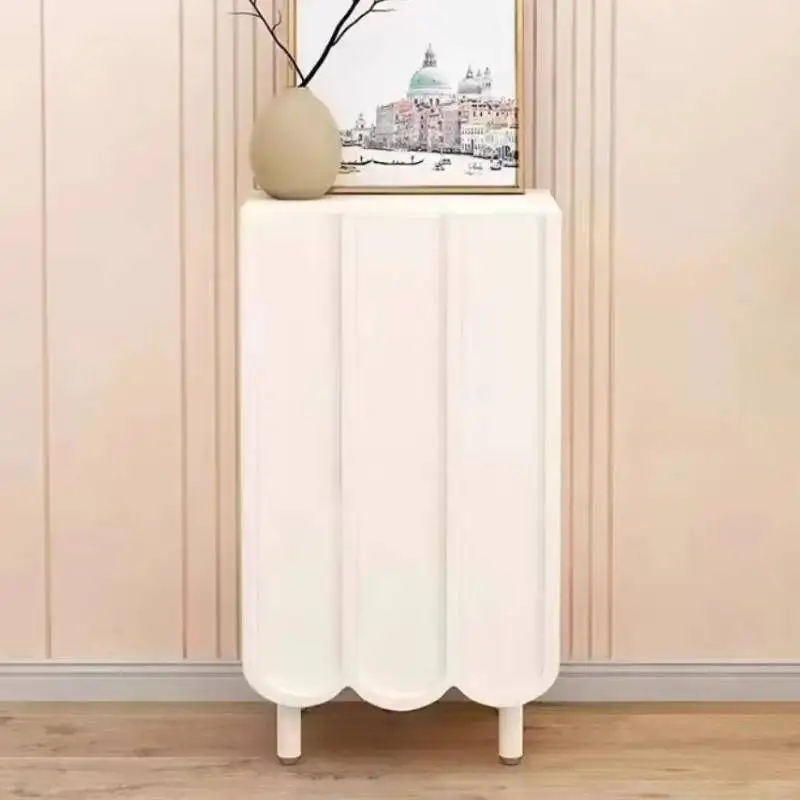 White Minimalist Shoe Cabinet  - Shoe Rack Cabinet Narrow Entryway recension och pris