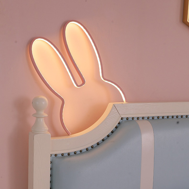 Cute Led Rabbit Wall Lights US - Floating Nightstand With Led Light recension och pris