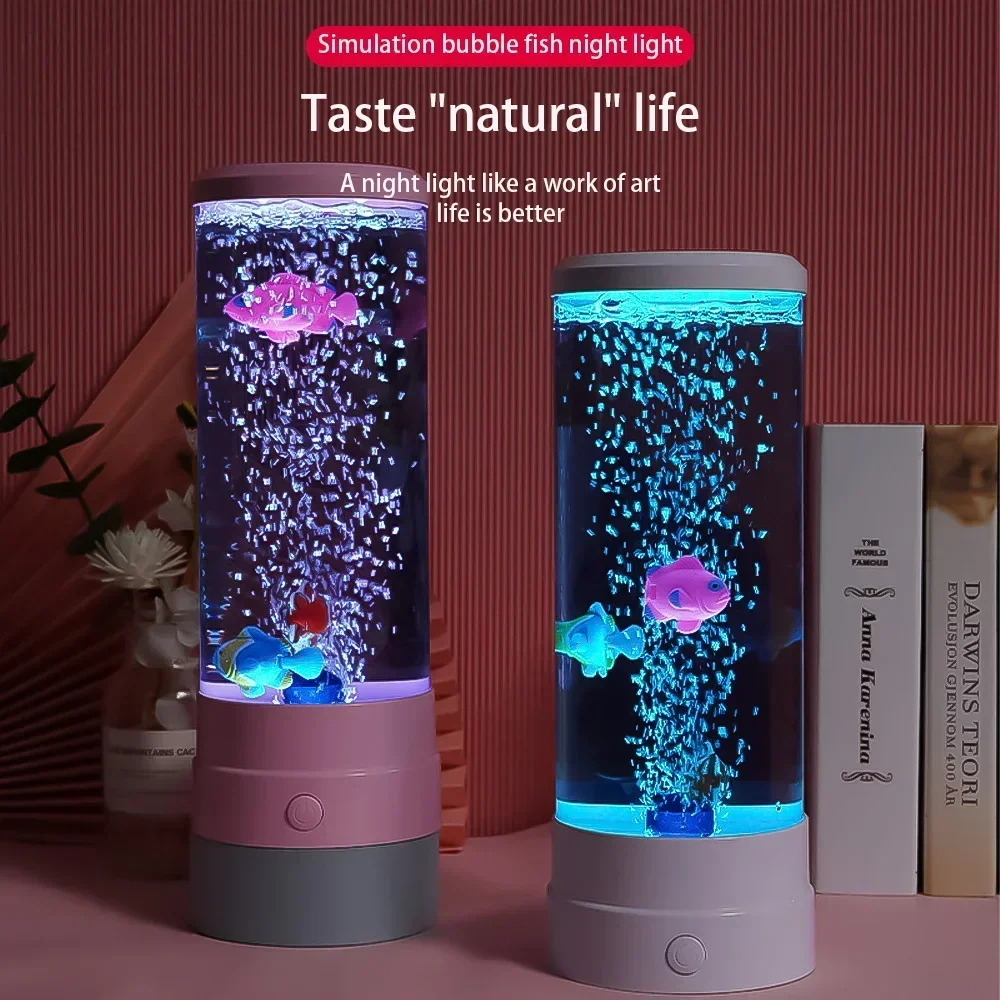 LED Fish Lamp Ambient Night Li - Floating Nightstand With Led Light recension och pris