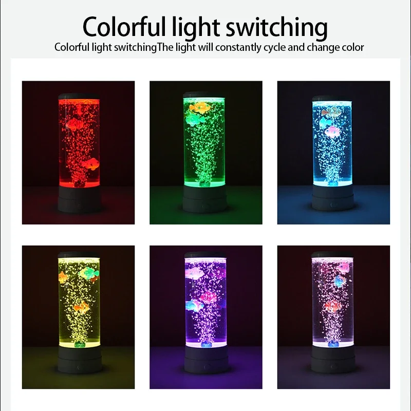 LED Fish Lamp Ambient Night Li - Floating Nightstand With Led Light recension och pris